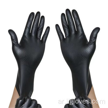 أمان مريح Wofk Woking Diamond Grip Gip Black Gloves